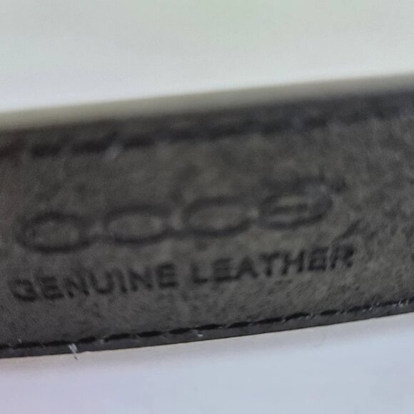 COBE Black Leather Belt – Classic Style with Silver Buckle – Size 32” - Picture 7 of 7